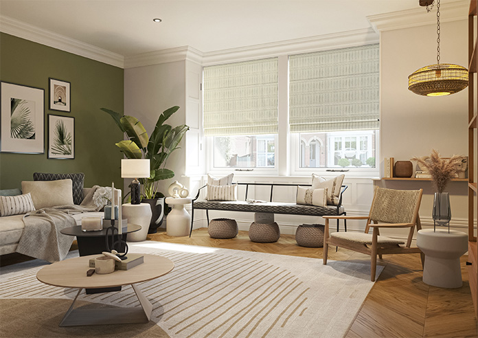 Nazca, Ivory - Roman Blind - Image 6